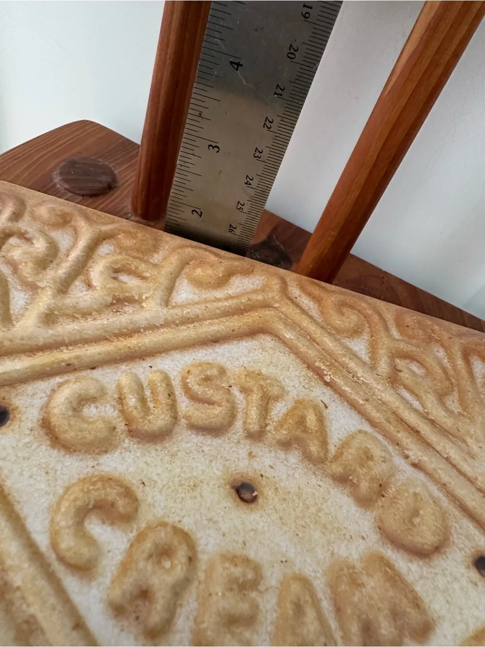 Custard Cream Biscuit Tin Box England